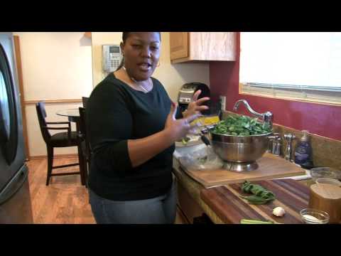Collard Greens with Smoked Turkey Wings and Cornbread |Cooking with Carolyn
