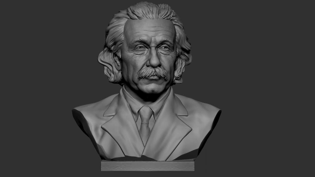 Albert Einstein 3D Print Model