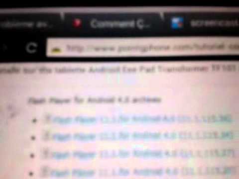 comment installer flash player sur tablette android