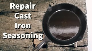 How to repair cast iron seasoning, using Salt - no experience needed