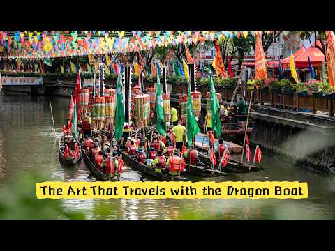 A piece of art that travels with the dragon boat