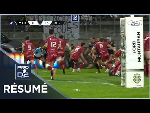 PRO D2 - Résumé US Montauban-AS Béziers Hérault: 24-33 - J24 - Saison 2022/2023
