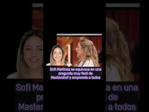 Sofi Martínez se equivoca en una pregunta de futbol y sorprende a todos 😱 #wandanara #masterchef