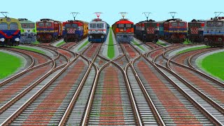 🔆Every Trains Run Away from Bumpy Yard Tracks | train simulator gameplay