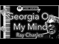 Georgia On My Mind - Ray Charles - Piano Karaoke Instrumental