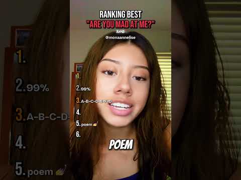 Ranking Best "Are You Mad At Me?" Videos