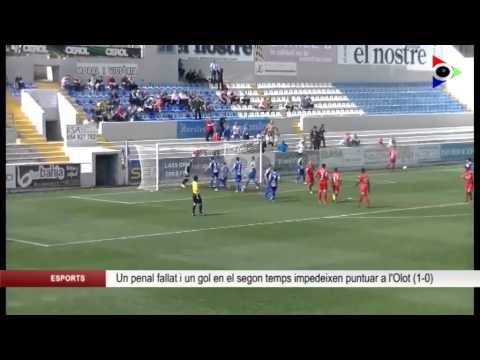 L’Olot perd contra l’Alcoià (1-0) i el capità Abel Solé es fractura el peroné