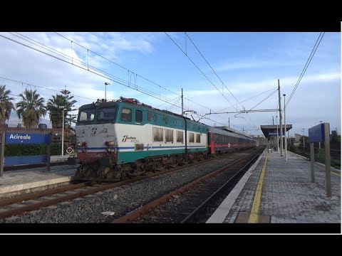 E656.492 sull' ICN 1955 Roma Termini - Siracusa, in partenza da Acireale