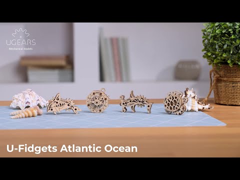 Механічний 3D пазл UGEARS Фіджети Атлантичний океан (70201)