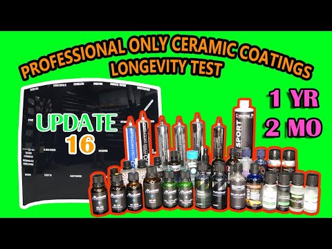 PROFESSIONAL ONLY ceramic coatings - 22 WAY LONGEVITY TEST - UPDATE 16 - 1 YEAR, 2 MONTHS NEW FAILS!
