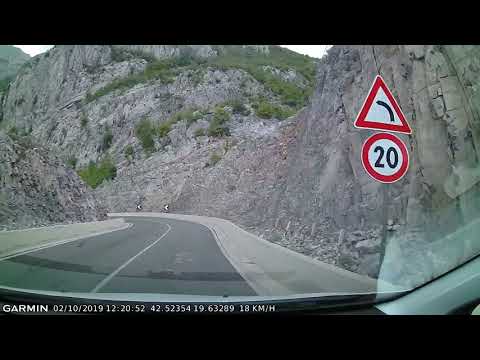 DRIVE #772: Vermosh-Selcë-Tamarë-Hani i Hotit (Albania) (timelapse 4x) *Read Description*