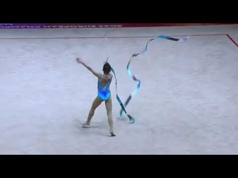 Stiliana Nikolova BUL Ribbon AA FINAL EUROPEAN CHAMPIONSHIPS 2023