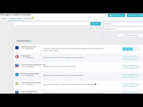GDPR Compliance PrestaShop module presentation