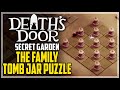 Death's Door The Family Tomb Jar Puzzle Solution (Pothead's Secret Garden)