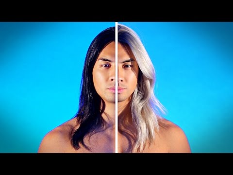 Dramatic Men's Hair Color Transformations