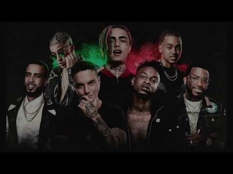 Lil Pump -"Gucci Gang Remix" (Letra lyrics original ) Ft Bad Bunny French Montana J Balvin, ozuna