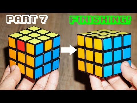 Part of a video titled How to Solve a Rubik's Cube - Part 7 - Finishing the Cube - YouTube