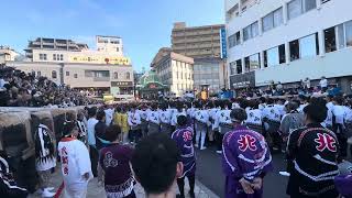 道後駅前！道後村大神輿vs築山大神輿