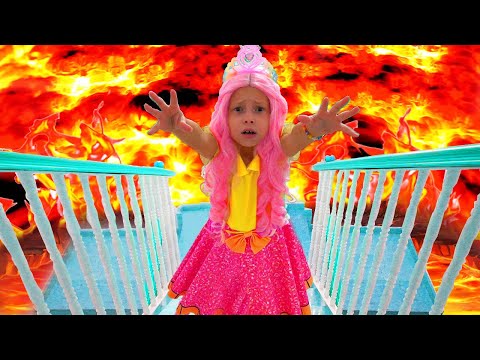 The Floor is Lava and more kids videos with Alice and Grandma