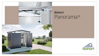 Casetta Panorama Misura P2 grigio scuro metallizzato con porta standard