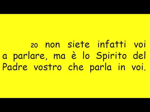 DIARIO SPIRITUALE MB 10/07/2020 - Matteo 10,16-23