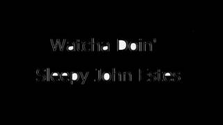 Watcha Doin&#39;・・・Sleepy John Estes