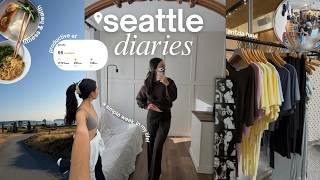 a REALISTIC week in seattle | starbucks date, work days, daily movement, + pre-fall aritzia haul!