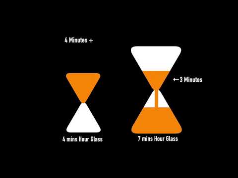 How to get 9 Minutes with only a 4 min and 7 min hour glass