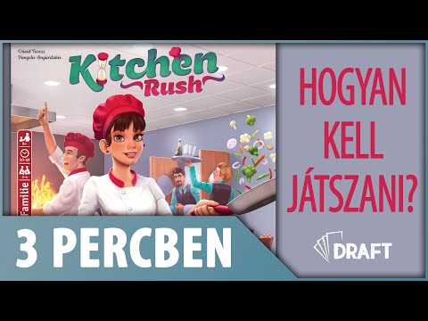 3 Percben // A Kitchen Rush Játékszabályainak Alapjai - :: DRAFT :: Társasjáték vlog