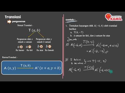 Matematika Kelas 9 : Transformasi Geometri (part 1 : Translasi)