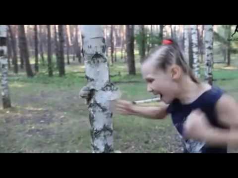 Watch girl rip through trees and walls with her bare hands