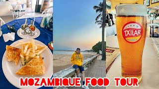 Indian Food Blogger Baba KaranVeeR Eats BEST Peri-Peri Chicken Sandwich | Mozambique Food Tour 🇲🇿