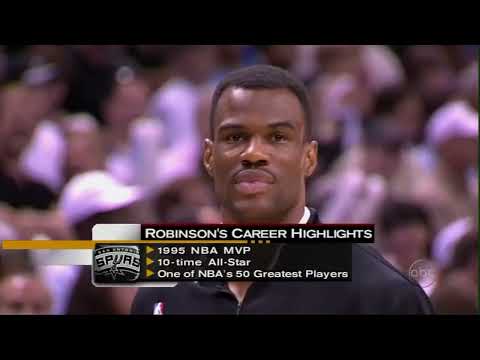 David Robinson's Final Game (13pts, 17reb, 2blk, NBA Championship)