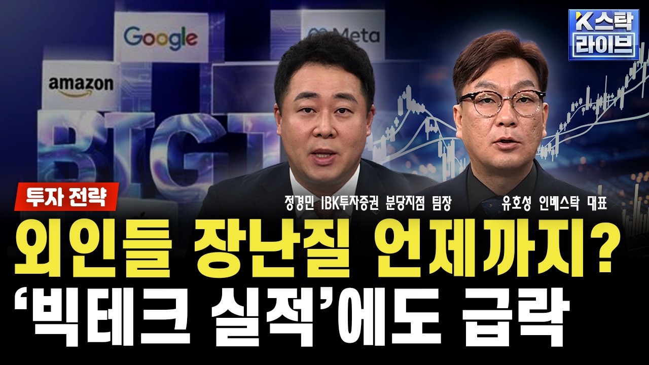 [투자 전략] ‘빅테크 실적’에도 급락...외인들 장난질 언제까지? ｜정경민｜유호성