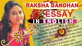 Best RAKSHA BANDHAN ESSAY in English | Best lines on Raksha Bandhan | Raksha Bandhan 2022