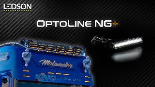 LED poziční světlo do sluneční clony Scania Next Gen– Ledson Optoline NG+, bílé/oranžové