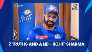 2 Truths & a Lie ft. Rohit Sharma | Mumbai Indians