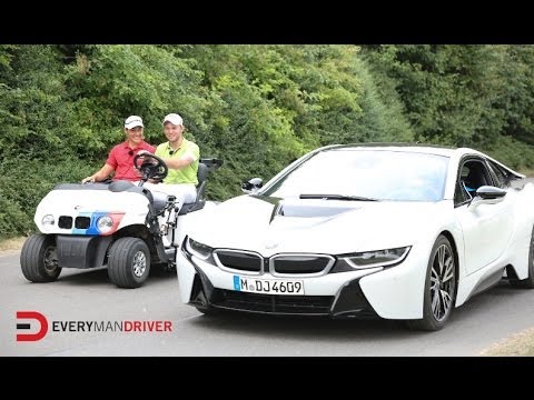 Who Wins: BMW i8 vs. Golf Cart Drag Race on Everyman Driver