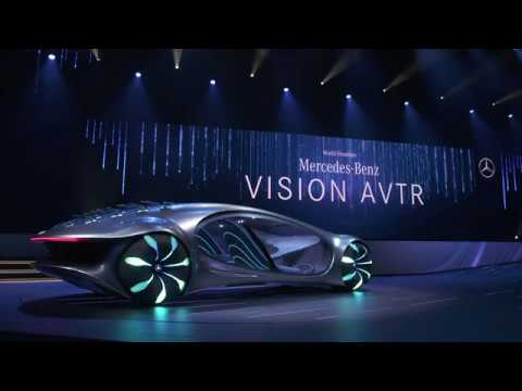 Mercedes-Benz VISION AVTR on stage at the CES 2020