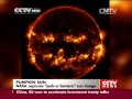 NASA captures 'jack-o'-lantern' sun image 