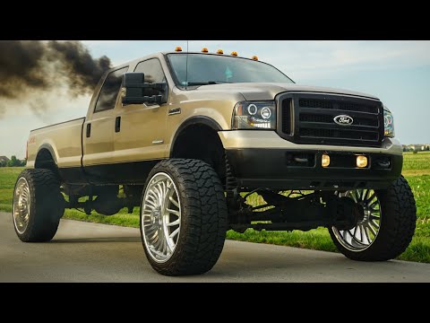 Ex-Girlfriend’s F350 Gets GIANT $25,000 Wheels