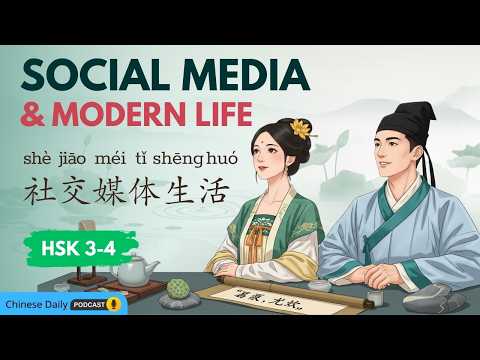 HSK 3-4 | Social Media and Modern Life | 社交媒体是好是坏 | Chinese daily podcast
