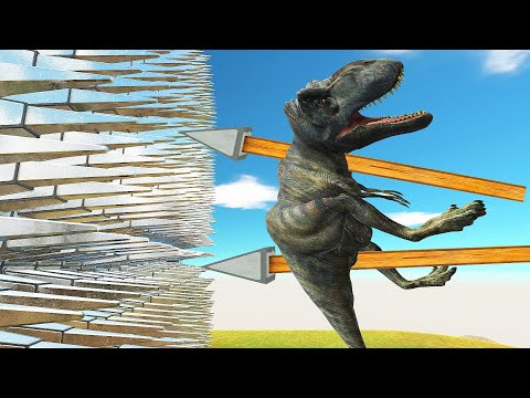 BALLISTS NAILS MONSTERS IN THE SPIKED WALL - Animal Revolt Battle Simulator