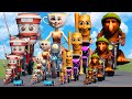 Big Small Tung Tung Sahur Vs Brr Brr Patapim Ballerina Cappuccino Assassino Vs Trains BeamNG Drive