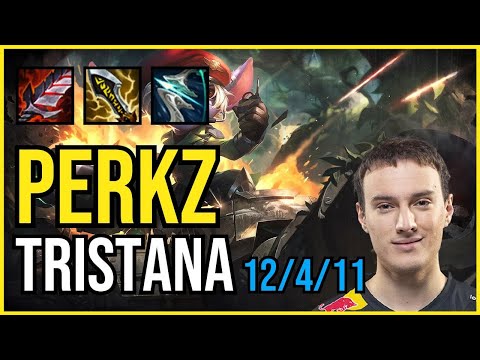 PERKZ - TRISTANA vs. SYNDRA Mid | NA GRANDMASTER | PATCH 11.2