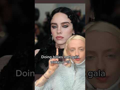 Doing Billie Eilish met gala makeup look! #makeup #billieeilish