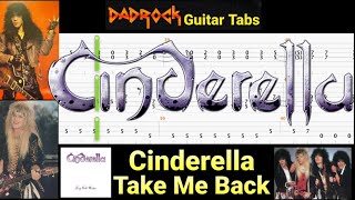 Take Me Back - Cinderella - Slide Guitar + Bass TABS Lesson