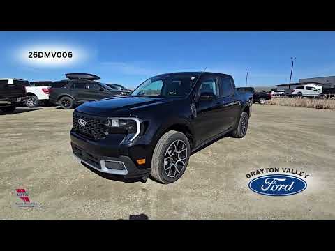 2026 Ford Maverick LARIAT AWD SuperCrew in Black for sale at Drayton Valley Ford in Drayton Valley, AB