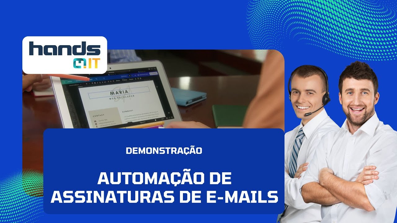 HANDS4IT Demonstração da Automação de Assinatura de E-mails