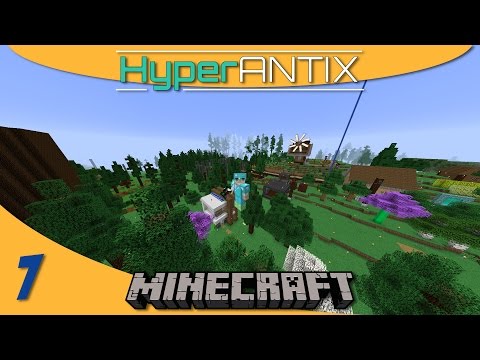 Minecraft Mods: ExtraUtilities 2 Angel Ring and Grid Power Creative Flight - HyperAntix SMP E07